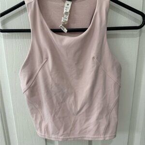 Lululemon Athletica Pink Fitted Crop Tank Top